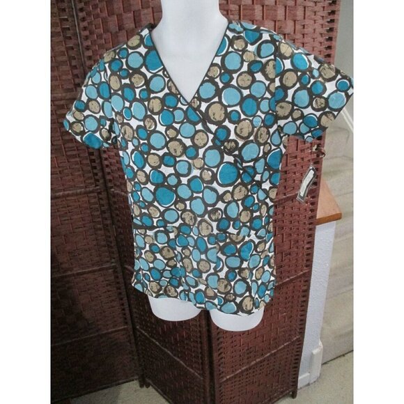 Dickies Tops - NWT Dickies Uniform Smock Women's Scrub Size XS Shapes Multi Color